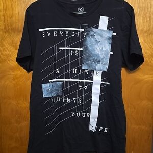 Express Black Graphic Tee L